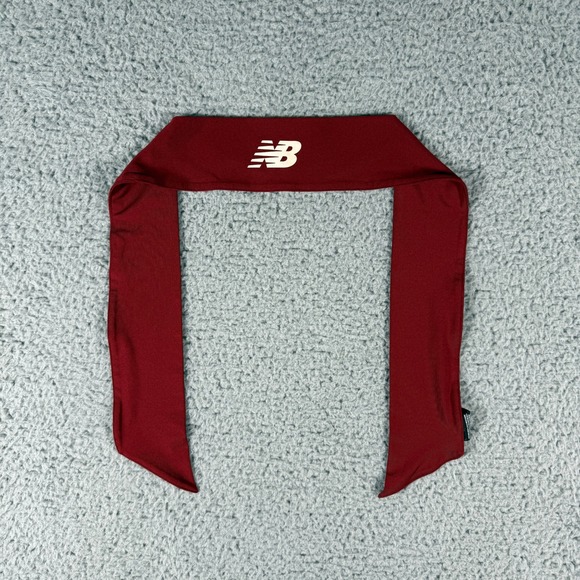 New Balance Performance Tie Back Headband Size OS Maroon - Picture 2 of 8